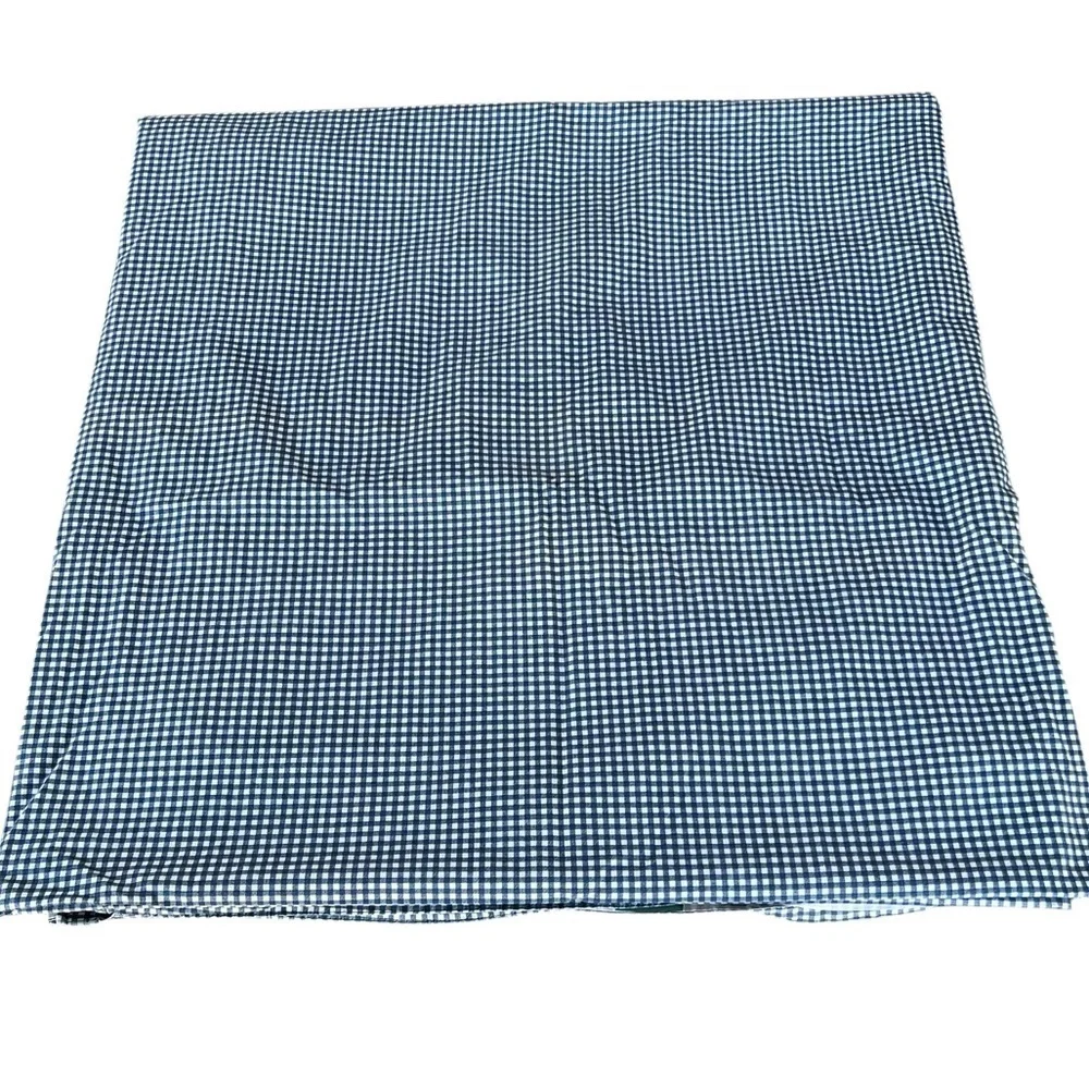Vintage Ralph Lauren Wendy Small Gingham Blue King Size Flat Sheet READ
